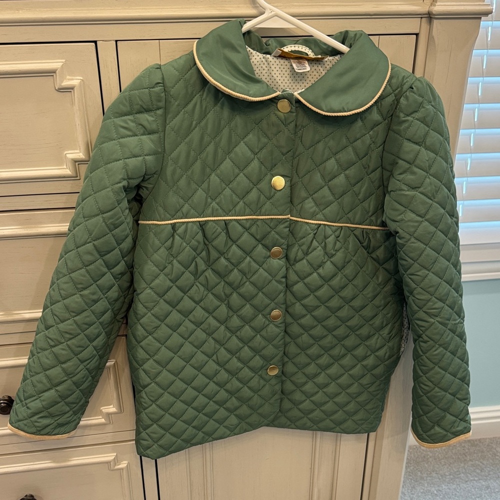 The Beaufort Bonnet Company Quilted Green Puffer Jacket